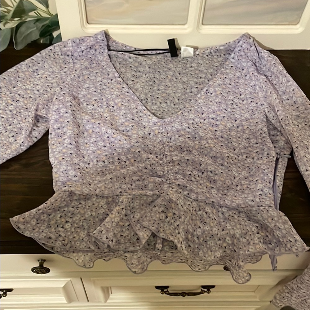 Floral Purple Blouse